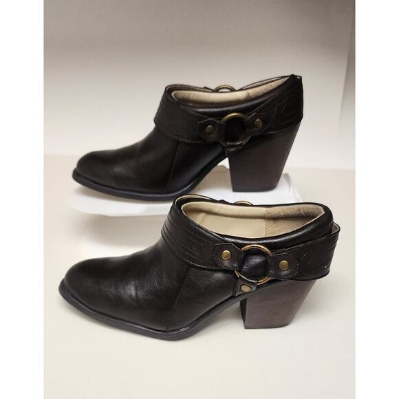 Faded Glory Women's Brown Faux Leather Clog Sandals Size US6 - Picture 3 of 8
